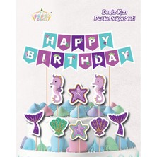 İstoç Parti Deniz Kızı Temalı Pasta Süsü