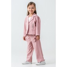 Kinderos Inci Taşlı Ceketli Kız Çocuk 3\'lü Takım - 26K 2240