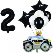 İstoç Parti Police ( Polis Arabası ) Folyo Balon Seti Yaş 2