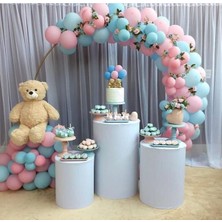 İstoç Parti Cinsiyet Belirleme Konsept Balon Pembe Mavi Balon Zincir 50 Adet