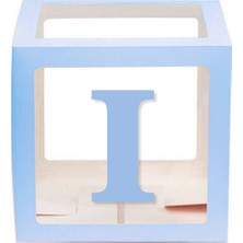 İstoç Parti Mavi I Harfli Şeffaf Kutu