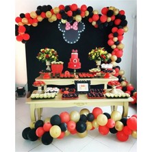 İstoç Parti 100 Adet 12 Inç Metalik Balon + 5 mt Balon Zinciri Parti Konsept Doğum Günü