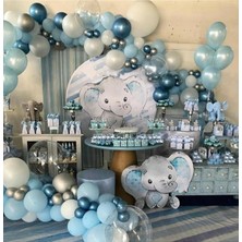 İstoç Parti Fil Konsept Balon Zincir 100 Adet + 5 Mt. Balon Zinciri