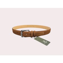 İstanbul Belt Erkek Hakiki Süet Deri Kemer – 4 CM – Gümüş Ton Tokalı, Dayanıklı, Şık & Gerçek Deriden Kemer