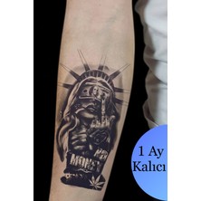 Tattoo 1 Ay Kalıcı Gerçekci No Money Dolar 12 Saat Sonra Kararan Yapıştırma Geçici Dövme