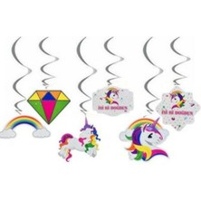 İstoç Parti 6'lı Unicorn Tavan Süsü