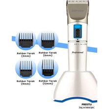 Normadia Profesyonel Titanyum ve Seramik Bıçaklı Lityum Pil Saç Sakal Kesme Makinesi