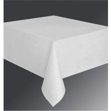 İstoç Parti Beyaz Renk Masa Örtüsü 1 Adet 120X180