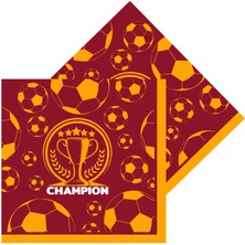 İstoç Parti Sarı Kırmızı Taraftar Peçete 33X33 16'lı