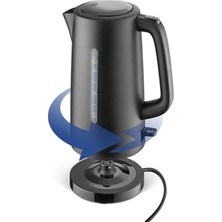 Özbience Şık Siyah Kettle 1.7l 2200W, Hızlı ve Güçlü Isıtıcı