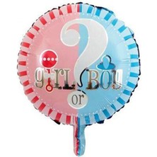 İstoç Parti Cinsiyet Partisi Girl Or Boy Folyo Balon 45 cm