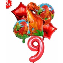 İstoç Parti Dinazor Konsept Balon Konsept Doğum Günü Seti Yaş 9
