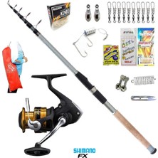 Oslo FX4000 Remixon Carbo-X 240CM 60-120GR Kıyı Tele Spin Olta Takımı Seti