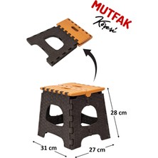 Mutfak Köşesi Pratik Katlanabilir Tabure - Katlanır Kamp Tabure - Piknik Tabure