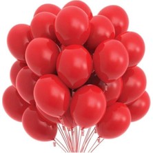 İstoç Parti Kırmızı Pastel Balon 20 Adet