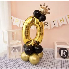İstoç Parti 0 Yaş Kral Taçlı Folyo Balon Seti