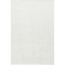 Eko Halı Nora NOR02 White Makinede Yıkanabilen Kolay Kullanımlı ve Kaymaz Tabanlı Modern Makine Halısı