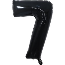 İstoç Parti Folyo Balon Siyah 7 Rakamı 34 Inç 80 cm