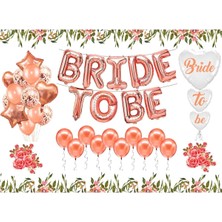 İstoç Parti Bride To Be Rose Gold Balon Set Bekarlığa Veda Partisi Set-2