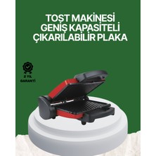 Nexgen 2000 Watt Teflon Tost Makinesi – Geniş Plaka, Ayarlanabilir Isı, Kolay Temizlik MCHDTD-RS345