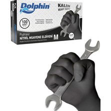 Dolpin Eldiven Nitril Siyah 100 Lü M