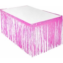 İstoç Parti Folyo Masa Eteği (Pembe Metalize )