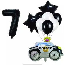 İstoç Parti Police ( Polis Arabası ) Folyo Balon Seti Yaş 7