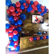 İstoç Parti Koyu Mavi-Kırmızı Balon Seti 100 Adet