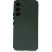 Ismiyl  Samsung Galaxy S23 Kılıf Nano Içi Kadife Silikon - Koyu Yeşil 255669