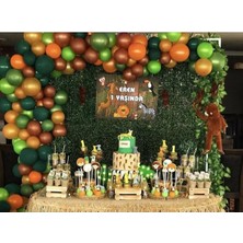İstoç Parti Safari Konsept Balon ve Balon Zinciri 50 Adet + 5 mt Balon Zinciri