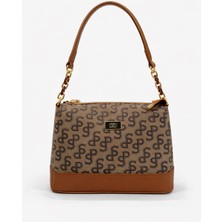 Louisiana Polo Silver Polo Kadın Çanta Kareli Ekose Bej Taba 910