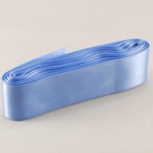 İstoç Parti Saten Kurdela 4 cm 10 Metre Mavi