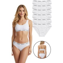 Exlove 6'lı Fashion Kadın Pamuklu Bikini Külot - Esnek Bel Günlük Rahat Iç Çamaşırı