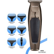 Normadia Luca Paslanmaz Çelik Sakal Kesme Makinesi, Çift Şarj, 120 Dakika Kullanım