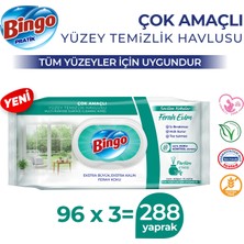 Bingo Yüzey Temizleme Havlusu Sevilen Kokular Mutlu Yuvam 96 Adetx3 (288 Yaprak)