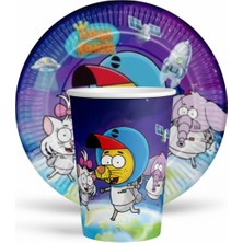 İstoç Parti Kral Şakir Temalı Tabak Bardak Seti