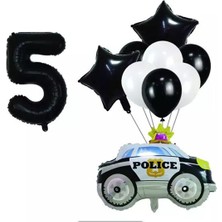 İstoç Parti Police ( Polis Arabası ) Folyo Balon Seti Yaş 5