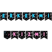 İstoç Parti Cinsiyet Öğrenme Zigzag Banner