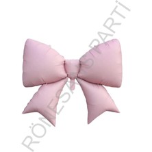 İstoç Parti Pembe Renk Fiyonk Folyo Balon 98*75 cm