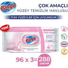 Bingo Yüzey Temizleme Havlusu Sevilen Kokular Lovely 96 Adetx3 (288 Yaprak)