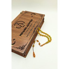 İbrahim Altıntaş Harelituruncu-Yeşil Bilekboy Arpa Kesim Kehribar Tespih