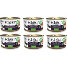 Schesir Ton ve Sinarit  Jöleli Tamamlayıcı Kedi Konservesi 70 Gr. x 6 Adet