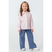 Kinderos Yıldız Taş Gömlekli Pantolonlu Kız Çocuk 2\'li Takım - 26K 4489