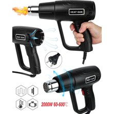 PremiumPort 2000W Sıcak Hava Tabancası Çift Kademeli Termik Koruma