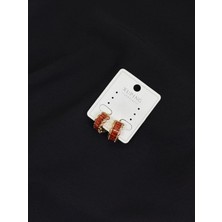 Xuping Rose Renk Kırmızı Taşlı Küpe