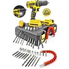 PremiumPort Profesyonel Çift Akülü Turbo Vidalama Seti, 36V Tork Güçlendirilmiş