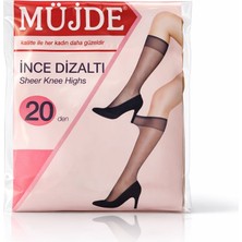Müjde Ince Dizaltı Çorap 20 Den Şeffaf Dizaltı Kadın Çorabı - Ten Rengi