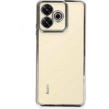 Ismiyl  Xiaomi Redmi 13 4g Kılıf  Lensli Silikon - Gümüş 255669