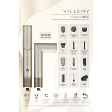 Normadia 12’li Çok Başlıklı Saç Kurutma ve Şekillendirme Seti 1500W Bldc Motor
