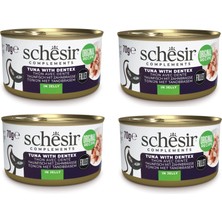 Schesir Ton ve Sinarit  Jöleli Tamamlayıcı Kedi Konservesi 70 Gr. x 4 Adet